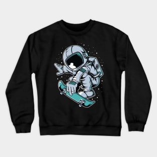 Astronaut - Skateboard Crewneck Sweatshirt